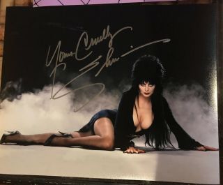 Elvira Signed 8x10 Photo Autographed Mistress Of The Dark Horror Cassandra