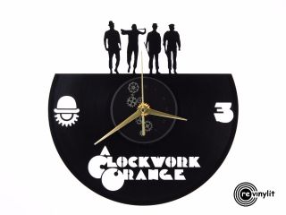 Clockwork Orange Clock,  Stanley Kubrick,  Vinyl Record Clock,  Vinyl Clock