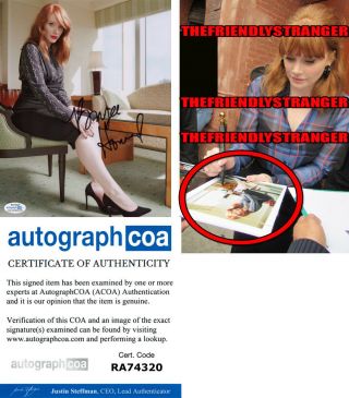 Bryce Dallas Howard Signed Autographed 8x10 Photo C Exact Proof - Sexy Acoa