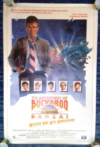 Adventures Of Buckaroo Banzai Across The 8th Dimension 27x41 Poster