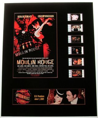 Moulin Rouge 2001 Nicole Kidman Ewan Mcgregor 35mm Movie Film Cell Display 8x10