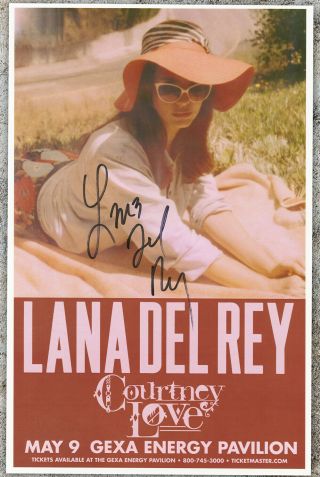 Lana Del Rey Autographed Gig Poster Born To Die,  Video Games