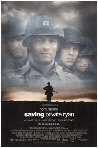 Saving Private Ryan 1998 27x40 Orig Movie Poster Fff - 74203 Rolled Tom Hanks