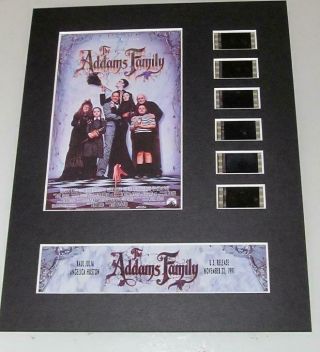 The Addams Family 1991 Horror 35mm Movie Film Cell Display 8x10 Mounted