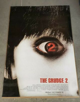 The Grudge 2 Movie Poster Signed 2x