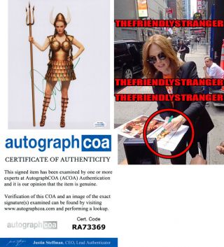 Julianne Moore Signed Autographed " Big Lebowski " 8x10 Photo M Exact Proof - Acoa