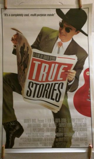 True Stories Movie Video Promo Poster Rolled