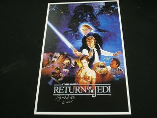 Felix Silla Signed 11x17 Movie Poster Autograph Star Wars Return Of The Jedi