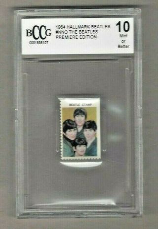 1964 Hallmark Beatles Stamp Nno The Beatles Premiere Ed.  Bccg 10 Or Better