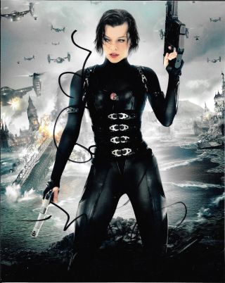 Resident Evil Milla Jovovich As Alice Signed Auto Autograph 8 " X10 " Photo