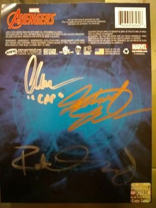 Sebastian Stan Signed Avengers Card Robert Downey Jr Signed From The 2016 Sdcc