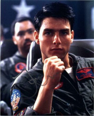 Tom Cruise Top Gun Autographed 8x10 Photo Signed Picture Pic,