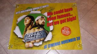 JAY AND SILENT BOB STRIKE BACK movie poster UK quad KEVIN SMITH 2