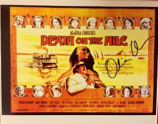 Death On The Nile: Olivia Hussey Autographed 10x8 Promo Poster Signed In Person.