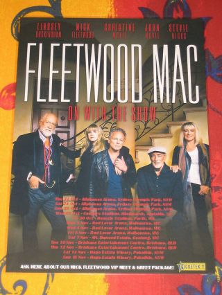 Fleetwood Mac - 2015 Australian Tour - Laminated Promo Tour Poster