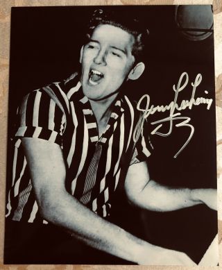 Jerry Lee Lewis Hand Signed 8x10” Photo Rock And Roll Hall Of Fame Legend
