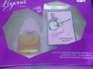 Vintage Elvis Legend For Her Separate Ways Perfume Cologne 1980 