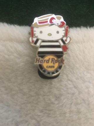 Hard Rock Cafe Pin Tokyo World Hello Kitty Series Italy Gondolier W Drumsticks