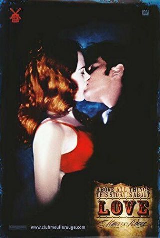 Moulin Rouge Nicole Kidman Ewan Mcgregor Rolled 27x40 Movie Poster B
