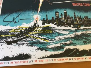RARE Autographed MATT NATHANSON 2019 Tour Poster/Print SIGNED from Preshow L.  A. 6