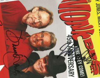 The Monkees autographed concert poster 2011 Micky Dolenz,  Davy Jones,  Peter Tork 2