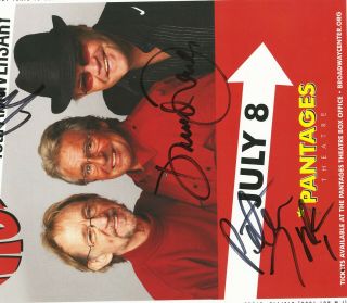 The Monkees autographed concert poster 2011 Micky Dolenz,  Davy Jones,  Peter Tork 3