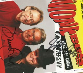 The Monkees autographed concert poster 2011 Micky Dolenz,  Davy Jones,  Peter Tork 4