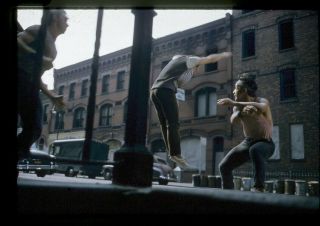 West Side Story Gang Dancing York Street 35mm Camera Transparency