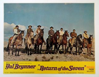 Yul Brynner: Return Of The Seven 1966.  Movie Lobby Card Poster
