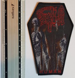 Death - Human Coffin - Limited Edition Patch - Woven Sew On Patch -
