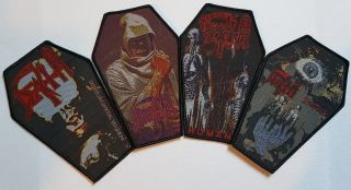 Death - Human Coffin - Limited edition patch - WOVEN SEW ON PATCH - 2