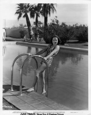 1930s Pin Up Girl Hollywood Studio Photograph June Travis 154