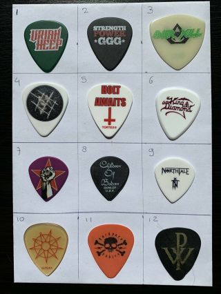 Guitar Pick Plectrum Slayer Gary Holt 2019 Metal 4
