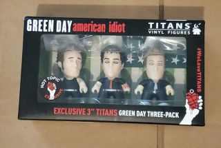 Titans Vinyl Figures Green Day American Idiot Hot Topic Exclusive Three - Pack