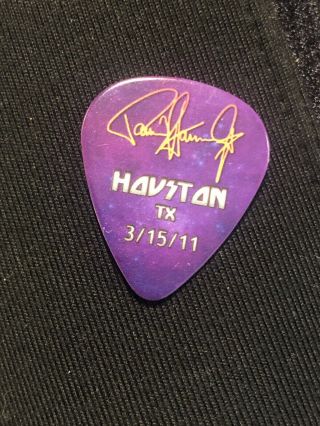 KISS Hottest On Earth Tour Guitar Pick Paul Stanley Signed Manchester NH 7/12/11 3