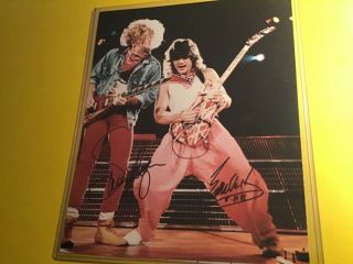 Sammy Hagar & Eddie Van Halen (signed 8x10) 90’s Era