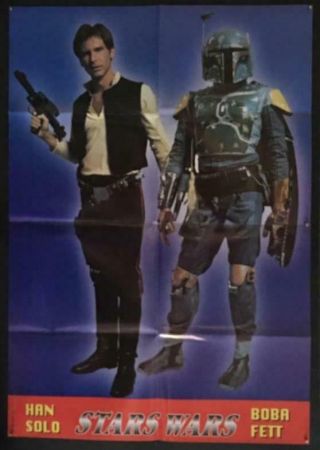 Star Wars Great Image Of Han Solo And Boba Fett Italian Movie Poster 2328