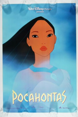 Pocahontas 27x40 1sh Orig.  N.  Movie Poster International Version 1995 Disney