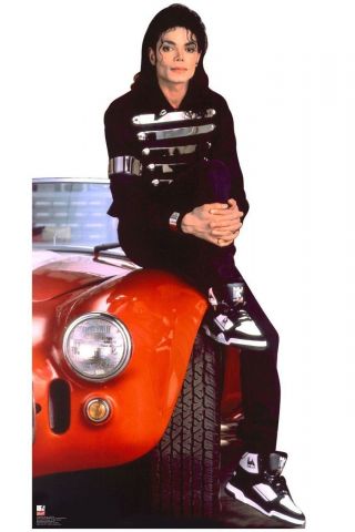 Michael Jackson Sat On Car Lifesize Cardboard Cutout / Standee / Standup