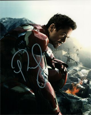 Robert Downey Jr Avengers Signed Autographed 8x10 Photo R203