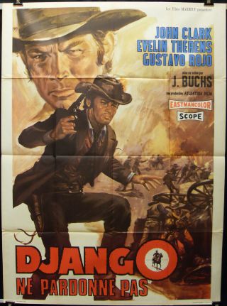 Django Does Not Forgive - Western Spaghetti - Julio Buchs - John Clark - French (47x63