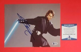 Hayden Christensen Signed 8 " X10 " Photo Anakin Skywalker Star Wars With Bas