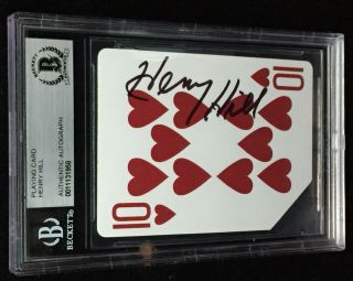 Henry Hill Gangster Signed Playing Card Goodfellas Movie Mobster Beckett Bas