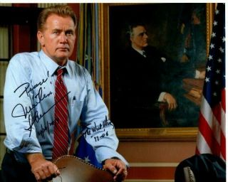 Martin Sheen Signed The West Wing Photo W/ Hologram