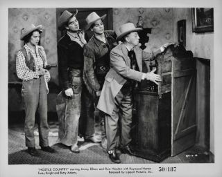 Julie Adams Points A Gun At James Ellison 1950 B - Western Photo