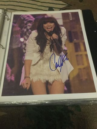 Carly Rae Jepsen Signed Photo Call Me Maybe