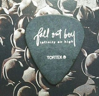 Fall Out Boy 2007 Infinity On High Tour Black Guitar Pick