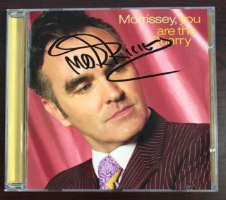 Morrissey You Are The Quarry Cd Signed Autographed