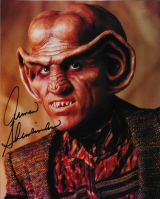 Star Trek: Deep Space Nine Armin Shimerman Signed 8x10 Quark Autograph Ds9