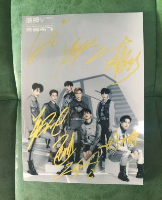 Hand Signed Wayv 威神v Autographed Group Photo The Vision 5 7 K - Pop 062019b